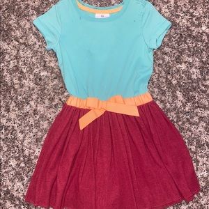 Hanna Andersson Multicolored Belted Tulle Dress